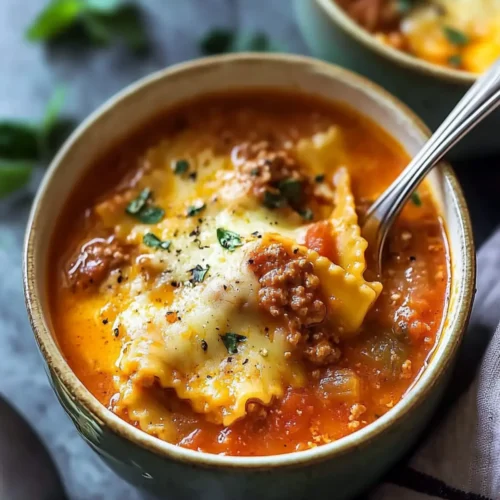 Simple Lasagna Soup