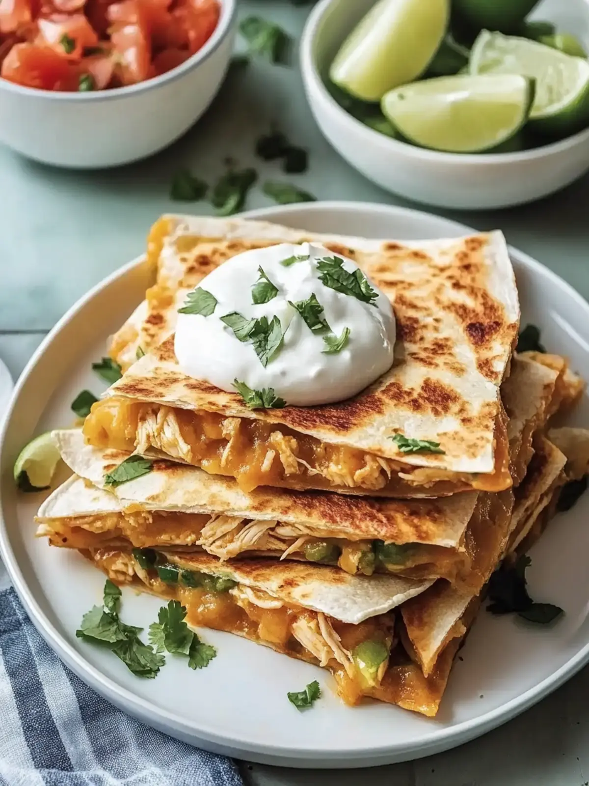 Simple Chicken Quesadillas