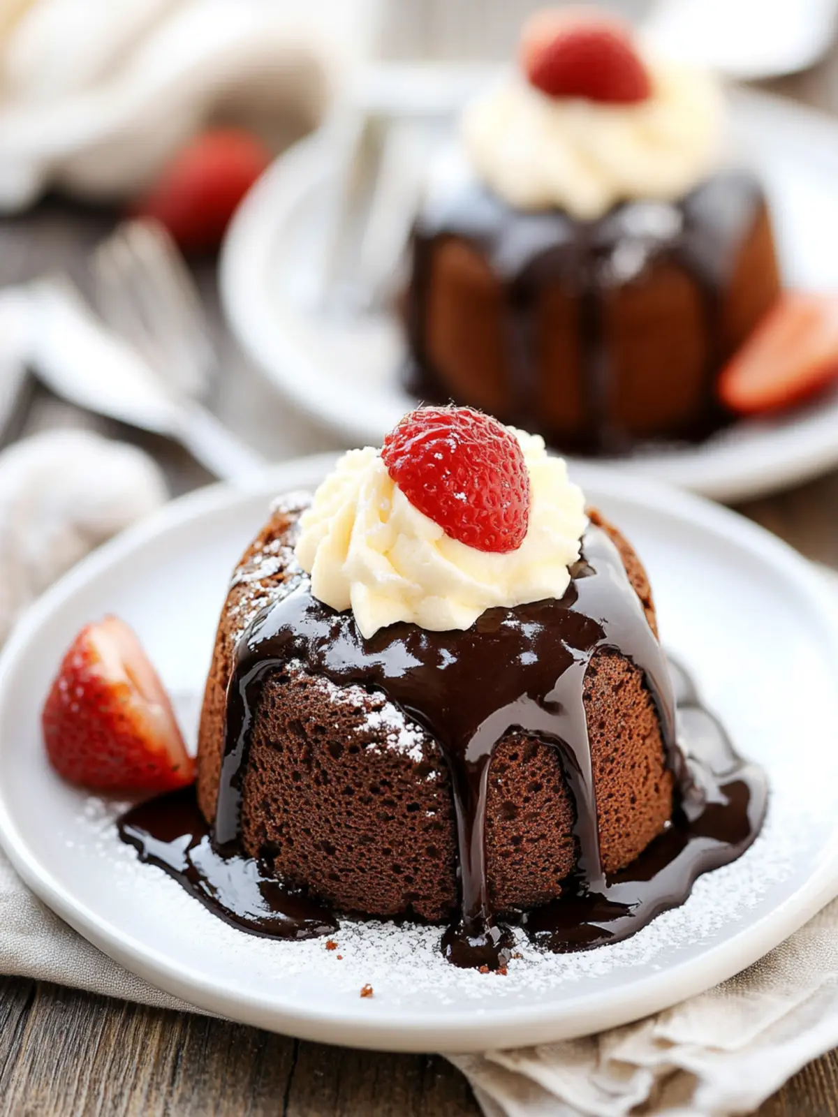 Chocolate Lava Cakes for Two