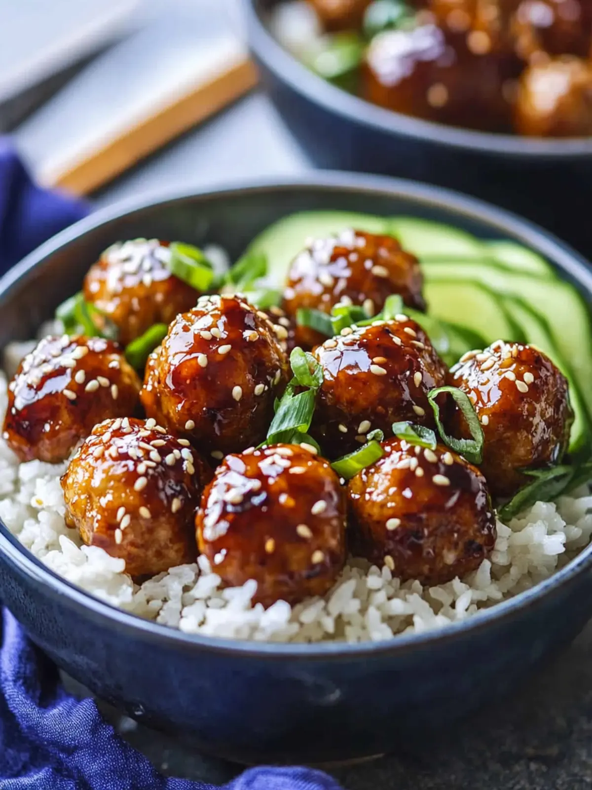 Savory Teriyaki Chicken Meatballs and Rice Bowls Made Easy