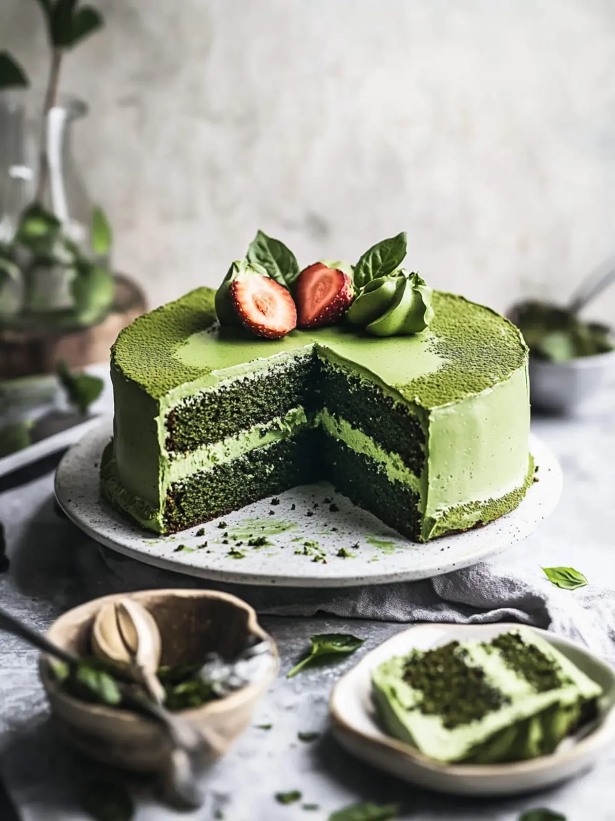 Vegan Matcha Cake