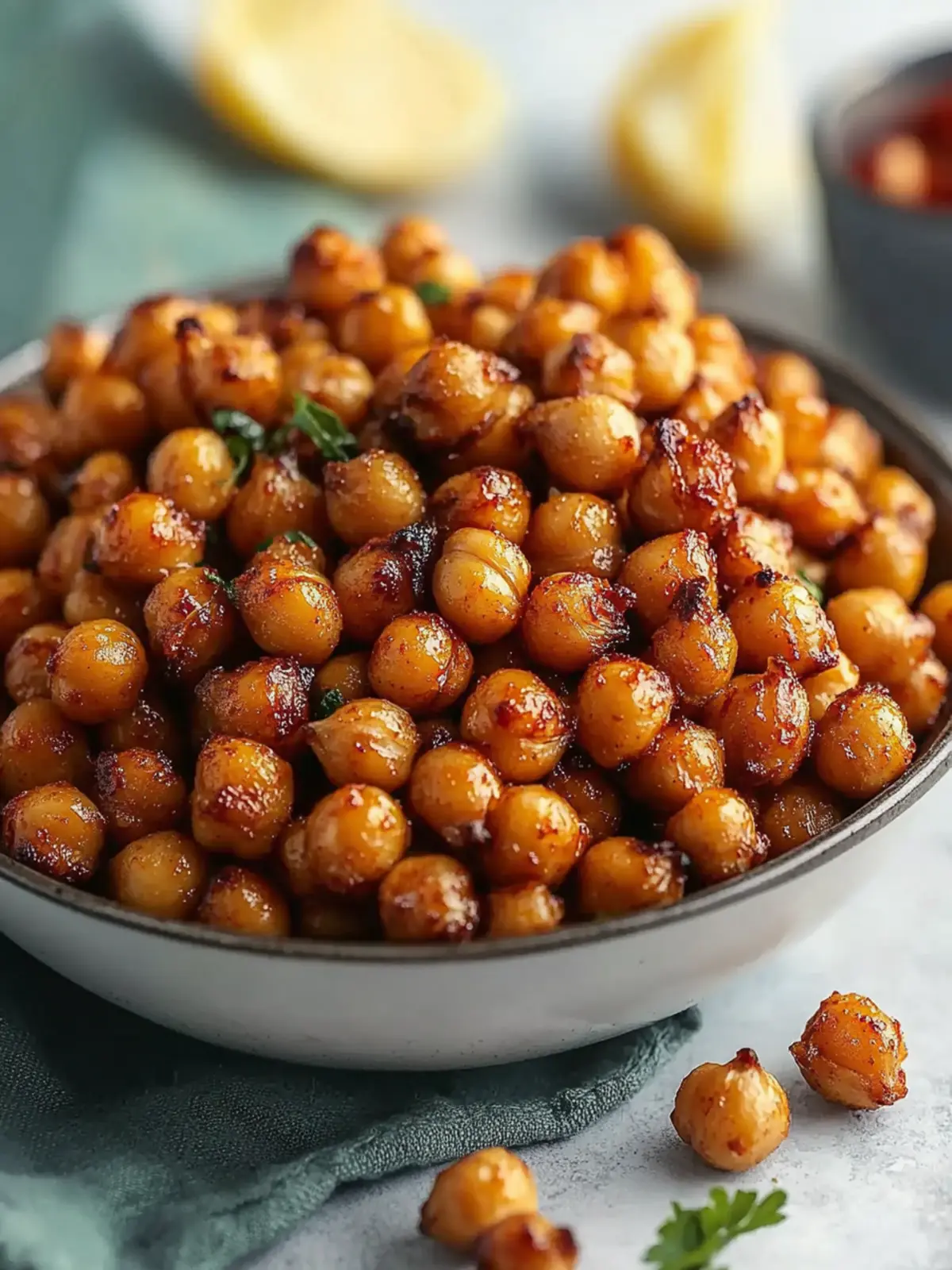 Mouthwatering Spicy Roasted Chickpeas