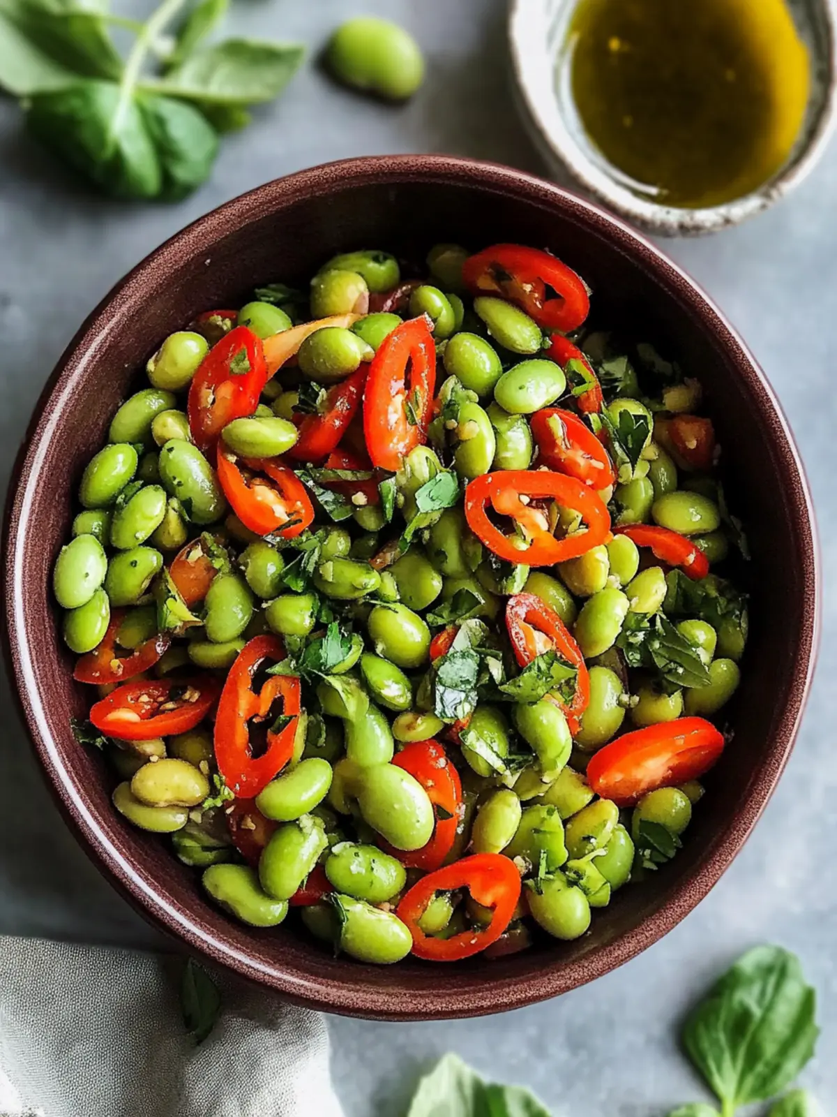 Quick Roasted Edamame Salad