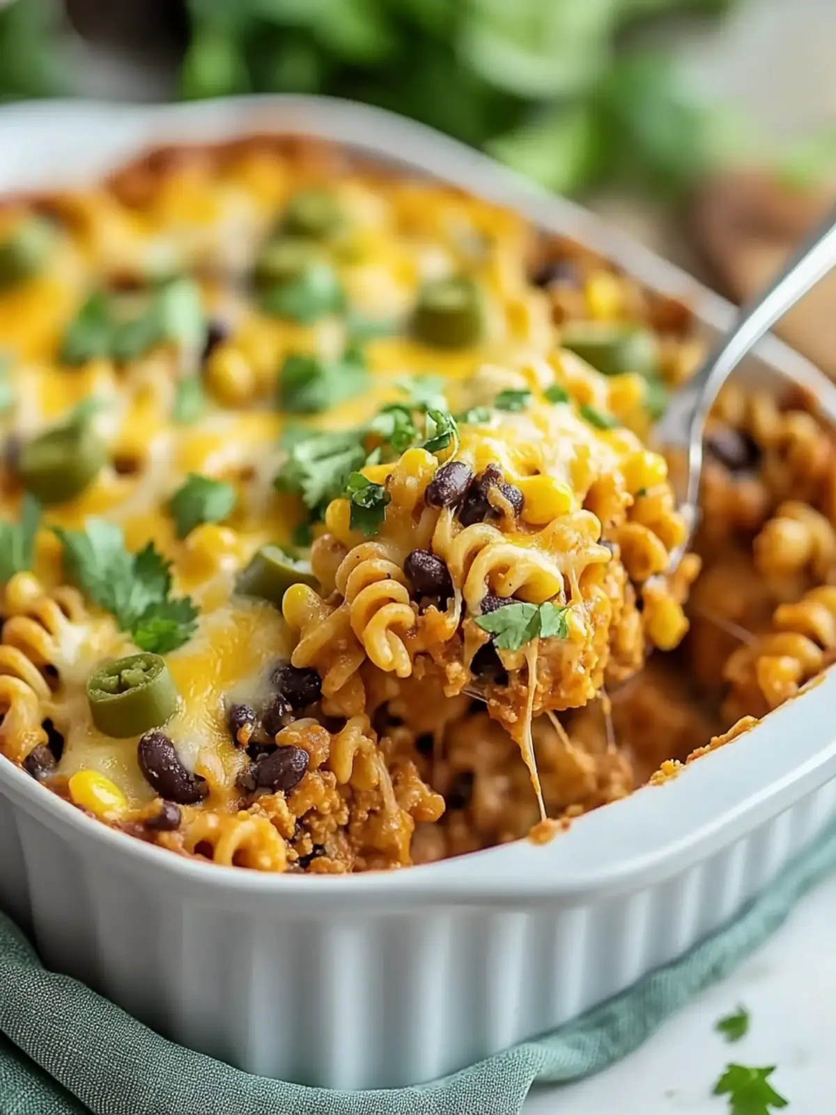 Loaded Taco Pasta Bake