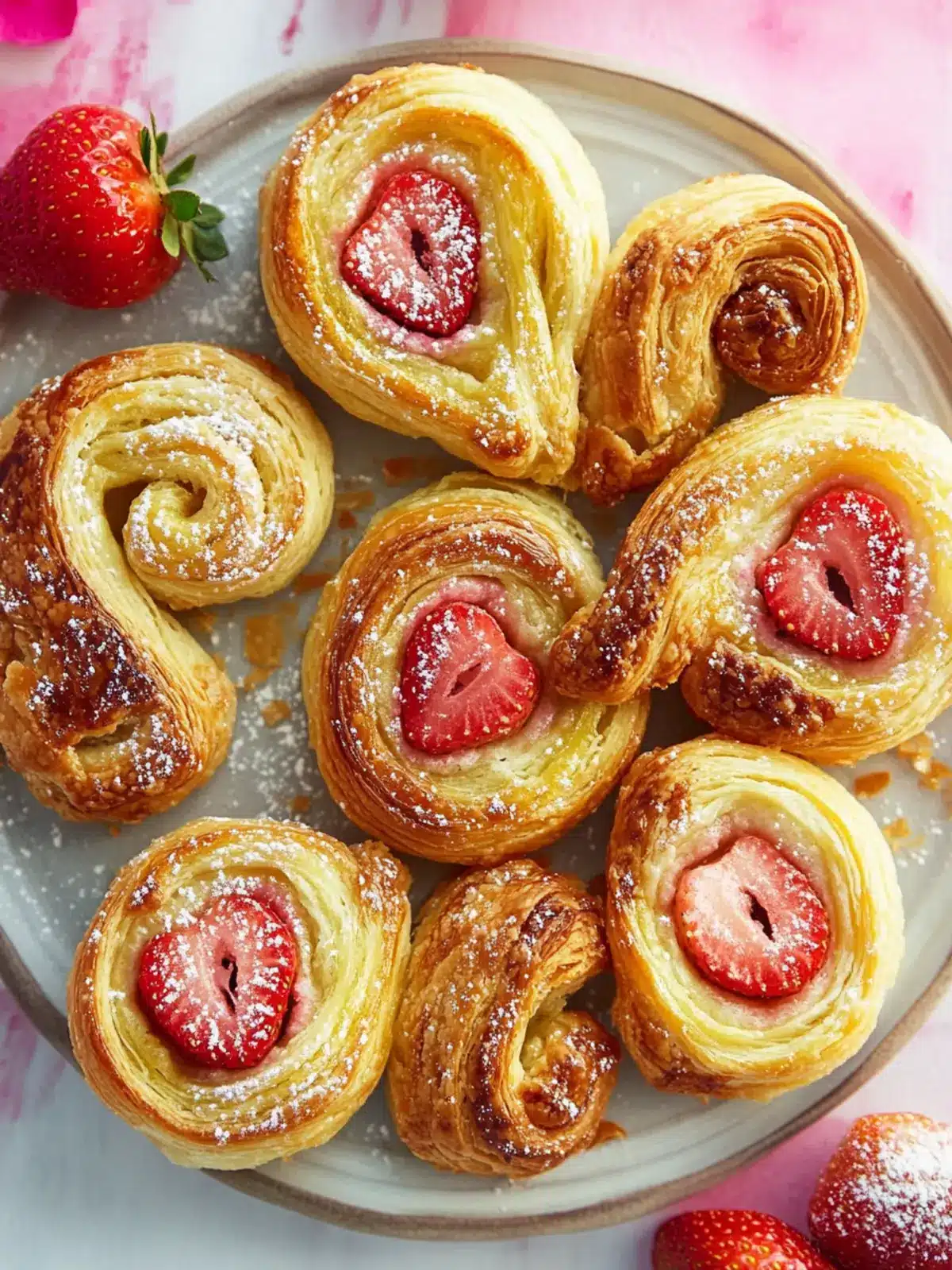 Strawberry Palmiers
