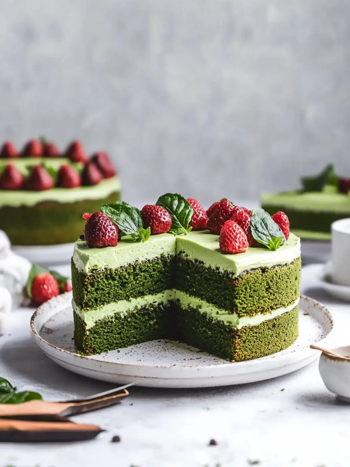 Deliciously Fluffy Vegan Matcha Cake for Every Celebration