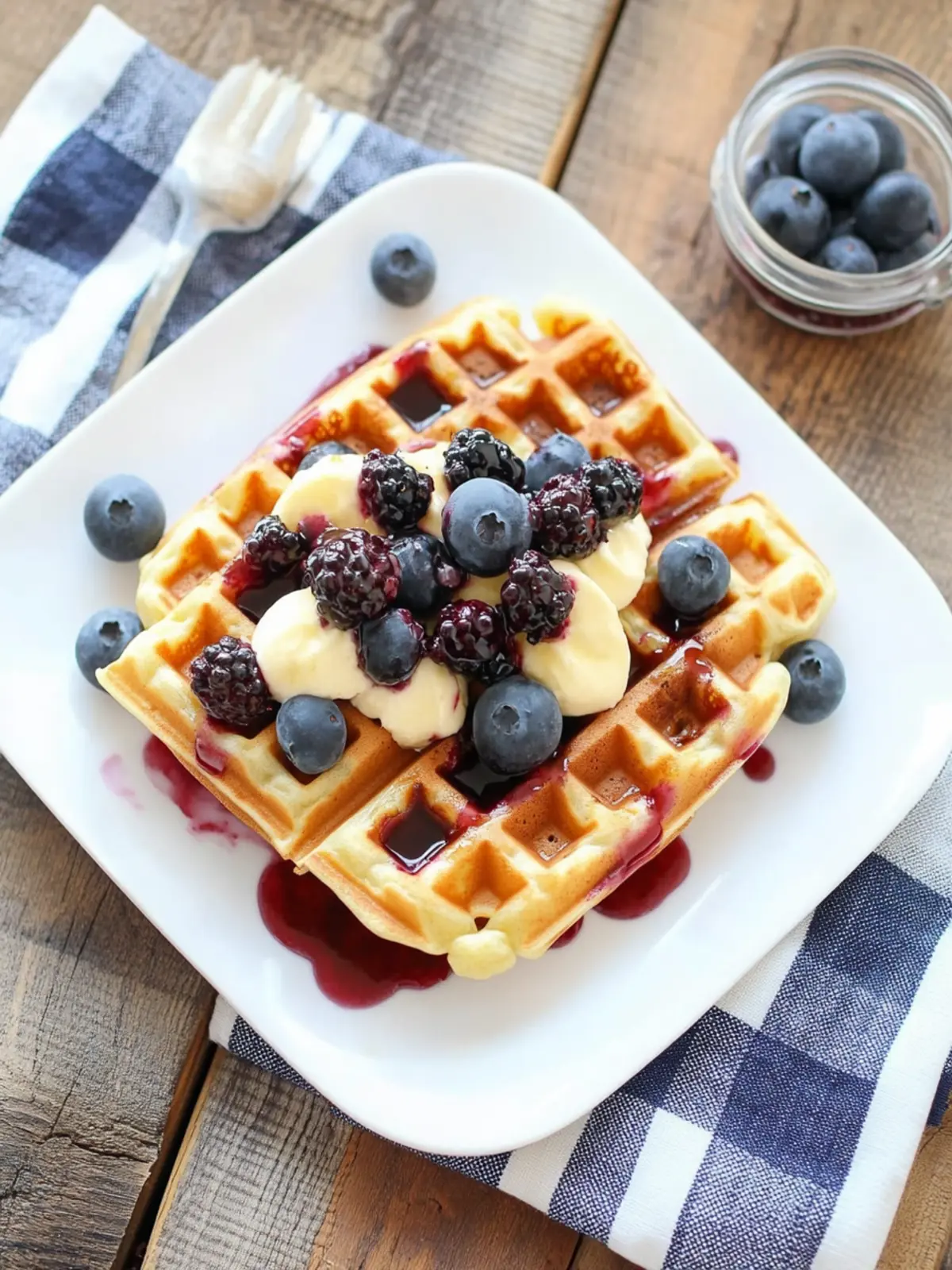 Berry Waffles recipe