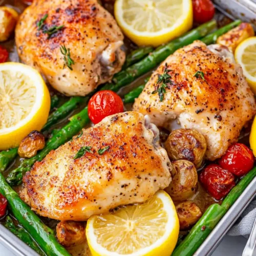 Garlic Lemon Chicken Thighs recipe