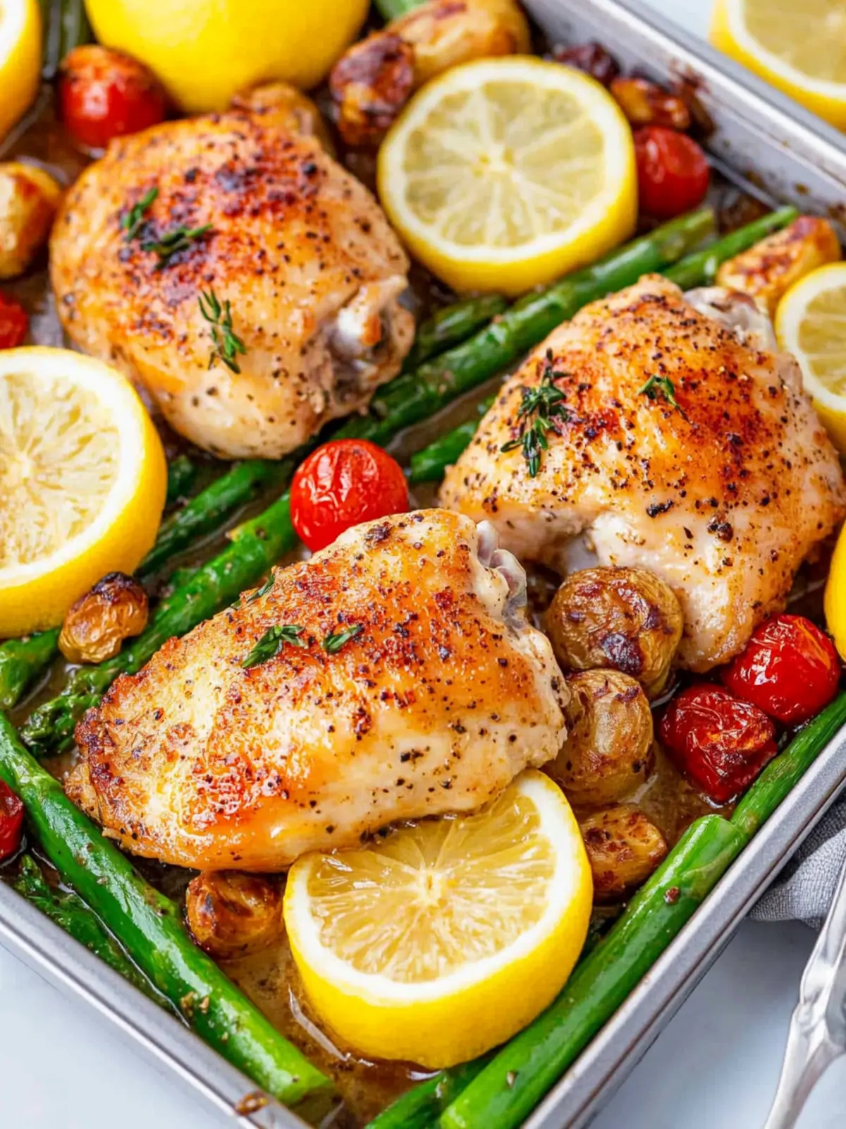 Garlic Lemon Chicken Thighs recipe