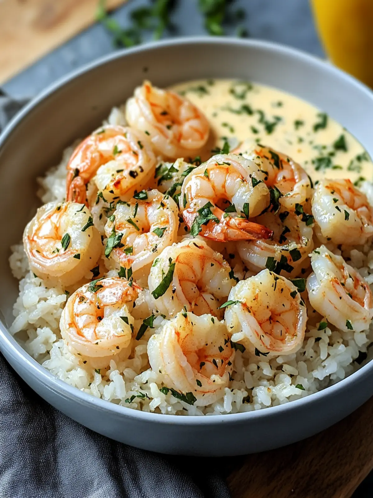Creamy Garlic Shrimp with Rice rich, buttery, and full of flavor