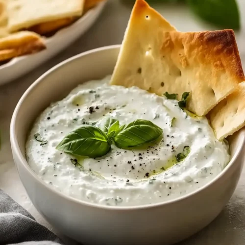 Basil Cottage Cheese Dip