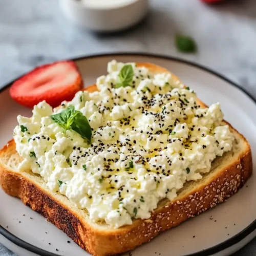 Homemade Cottage Cheese Breakfast Toast