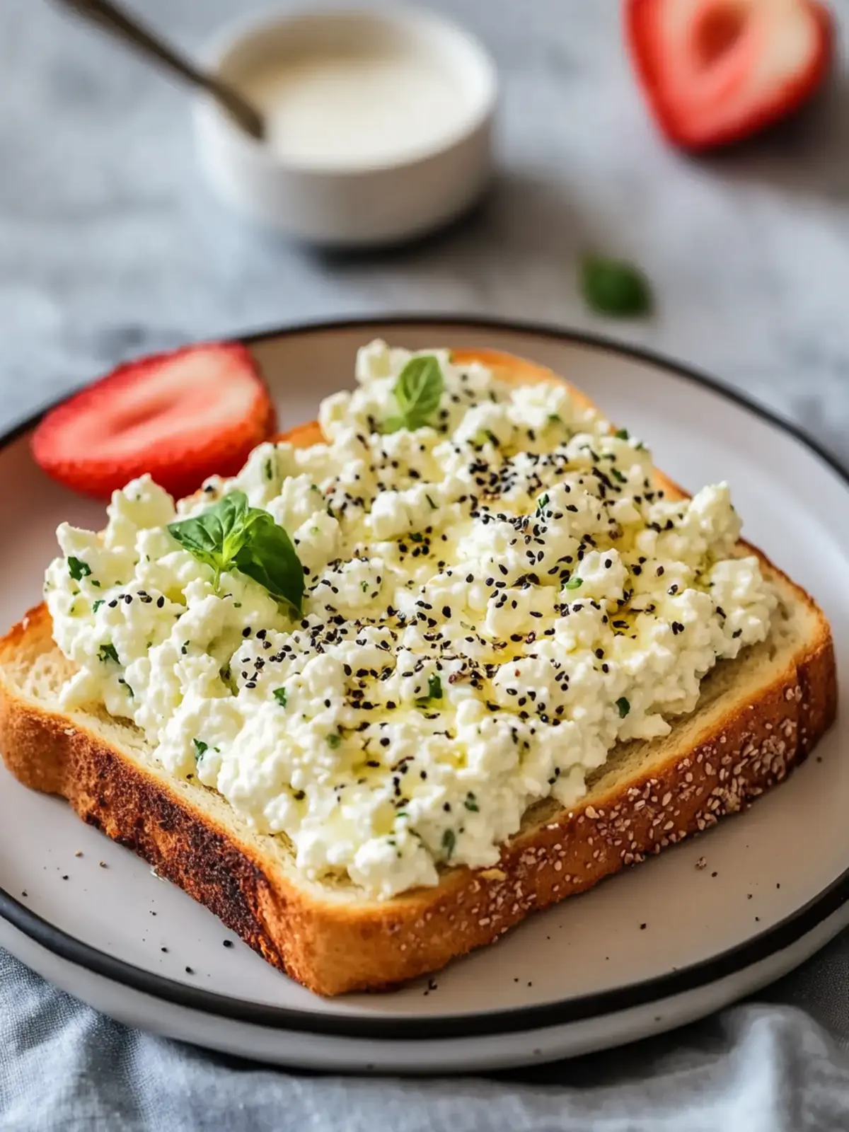 Homemade Cottage Cheese Breakfast Toast That’s Sure to Delight