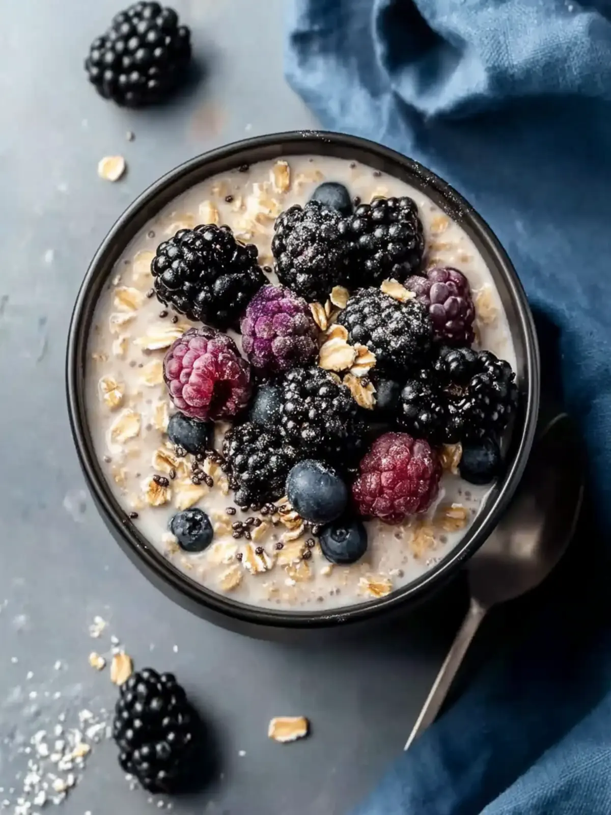 Creamy Gluten Free Overnight Oats with Almond Milk