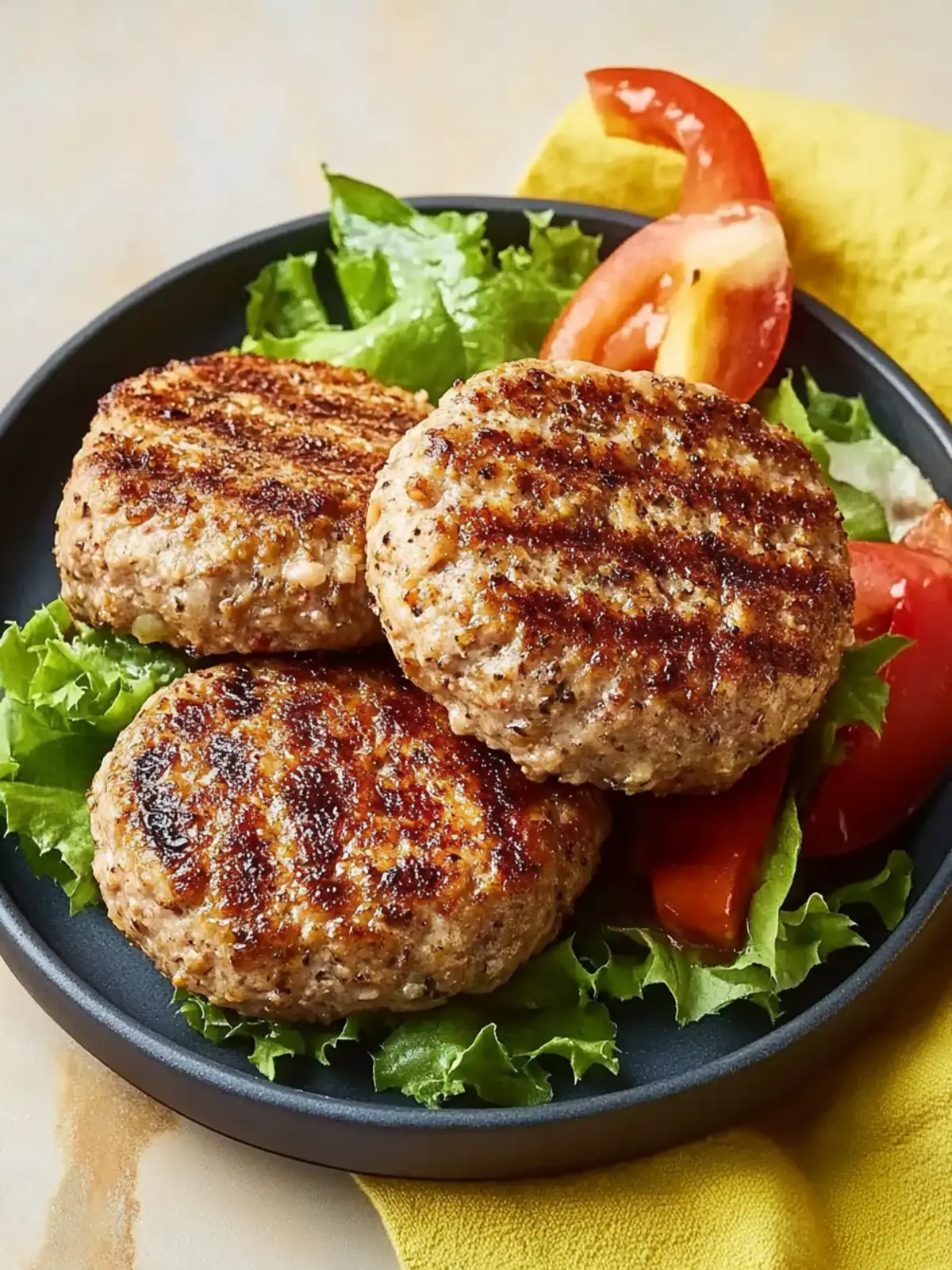 Garlic Ground Turkey Burgers