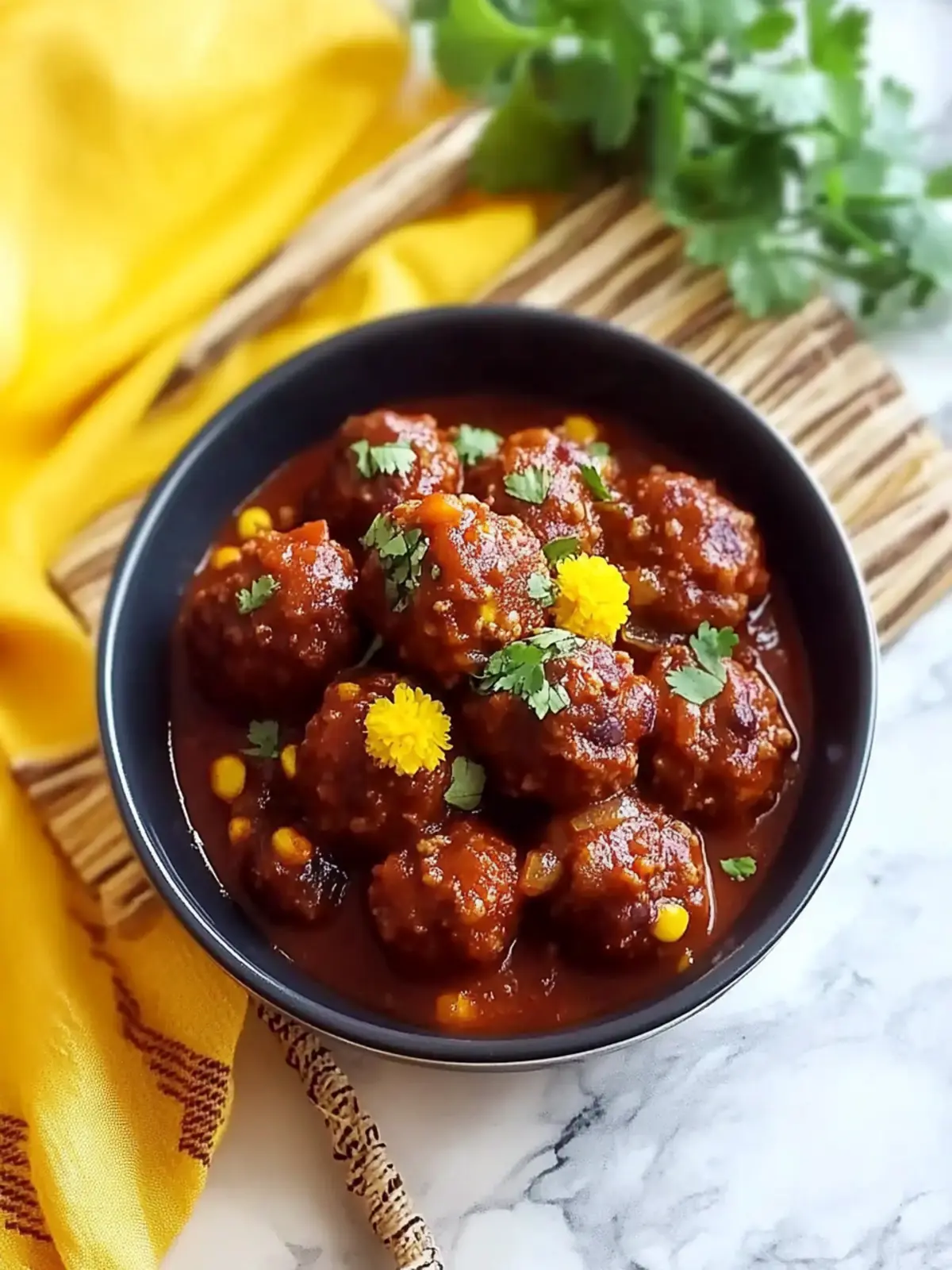 Slow Cooker Chili Meatballs