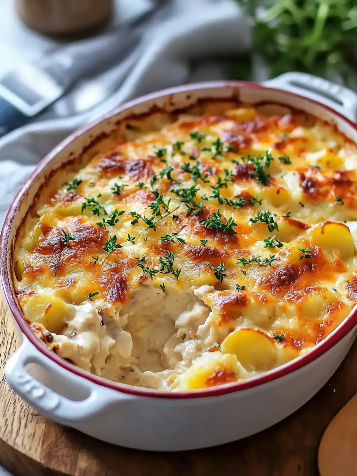Chicken and Potato Casserole with Cream of Chicken Soup