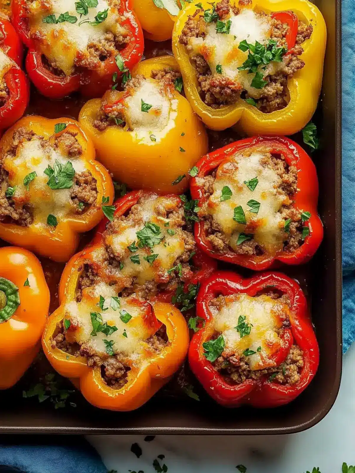 Stuffed Peppers with Ground Beef