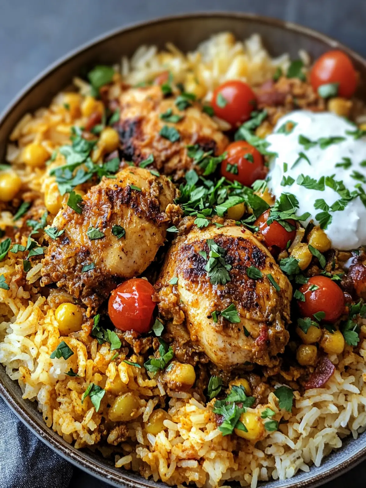 One Pot Shawarma Chicken And Rice