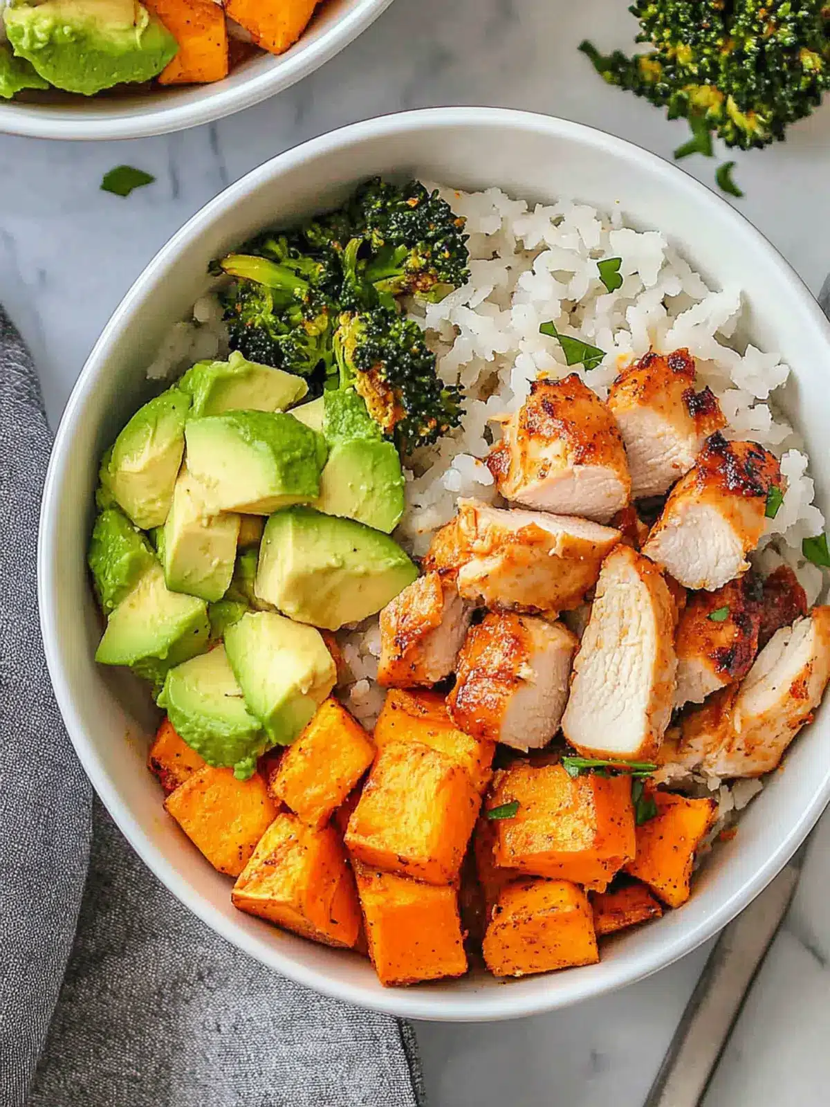Cajun Chicken & Sweet Potato Bowls