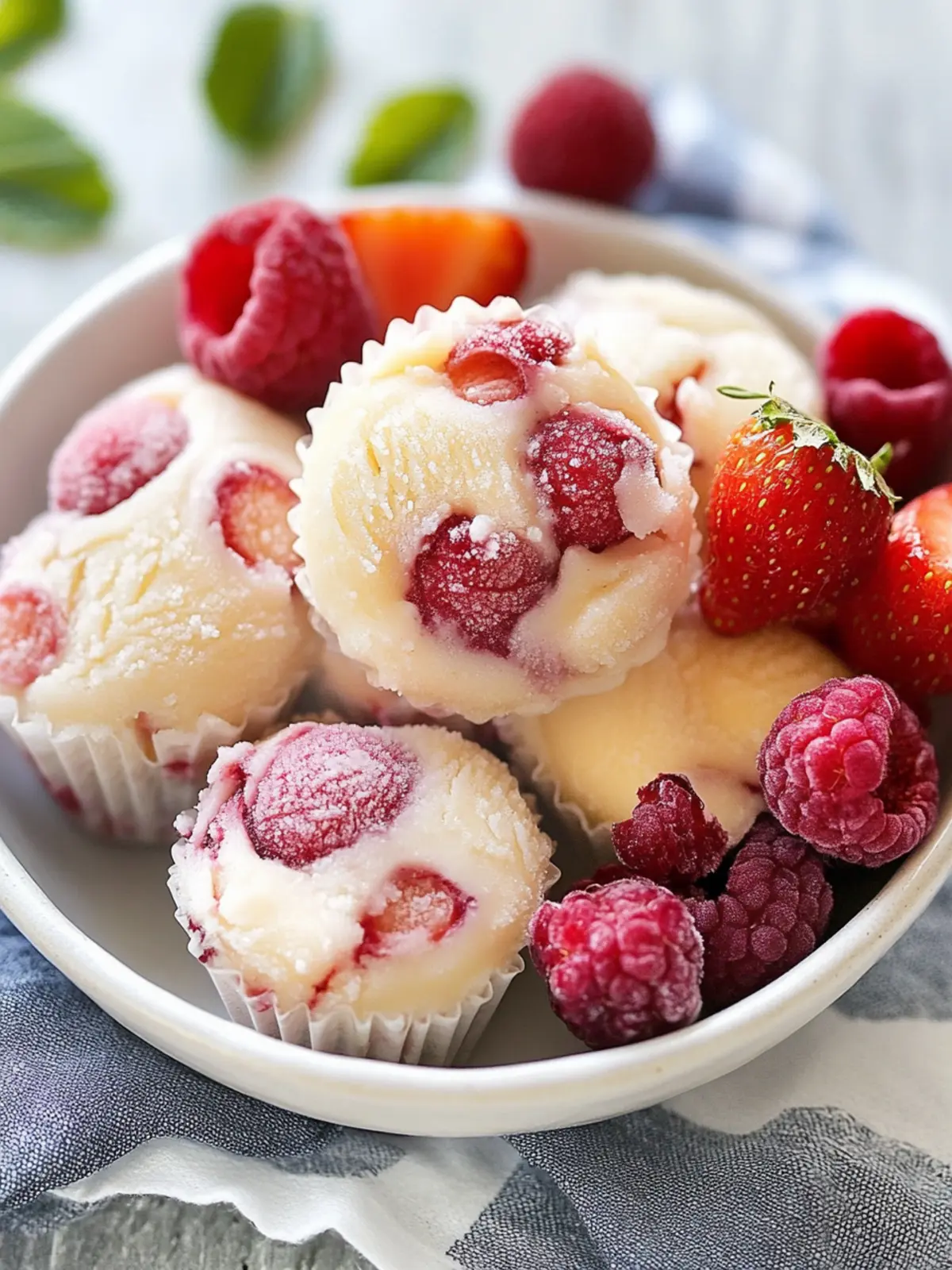 frozen yogurt bites