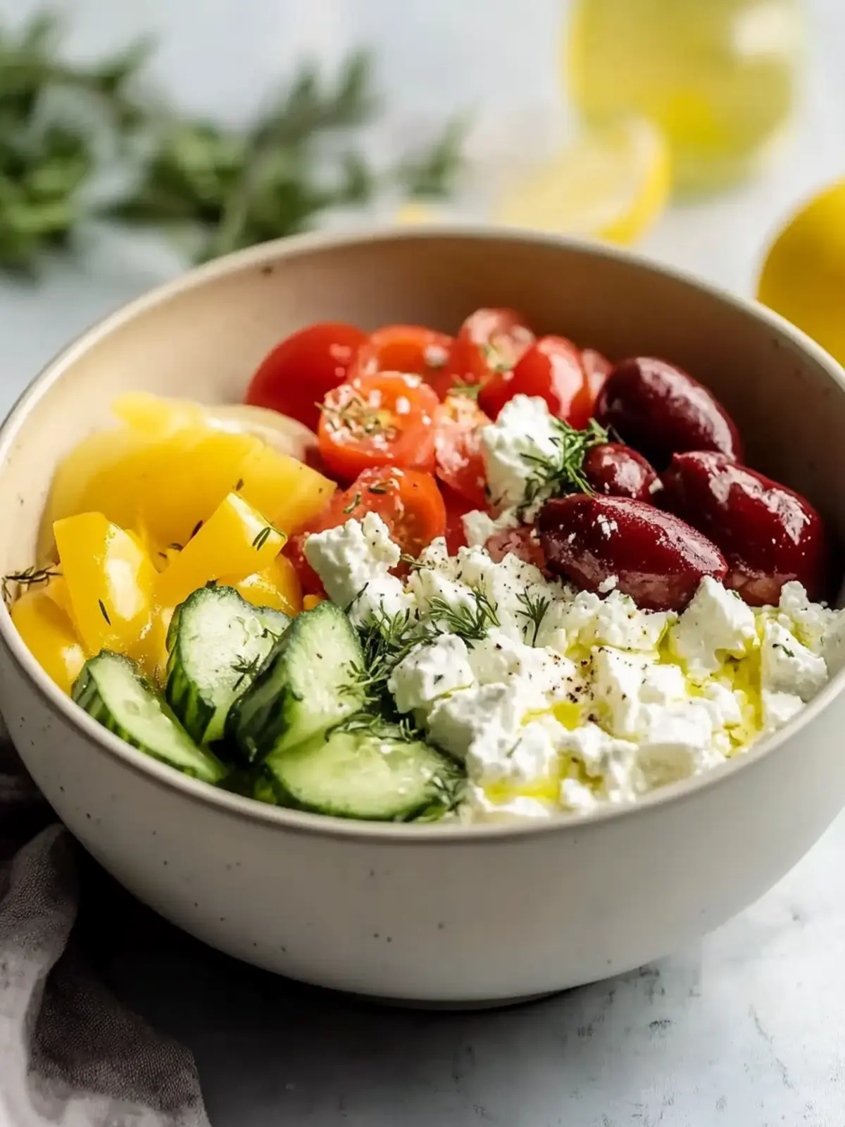 Best Greek Cottage Cheese Bowl