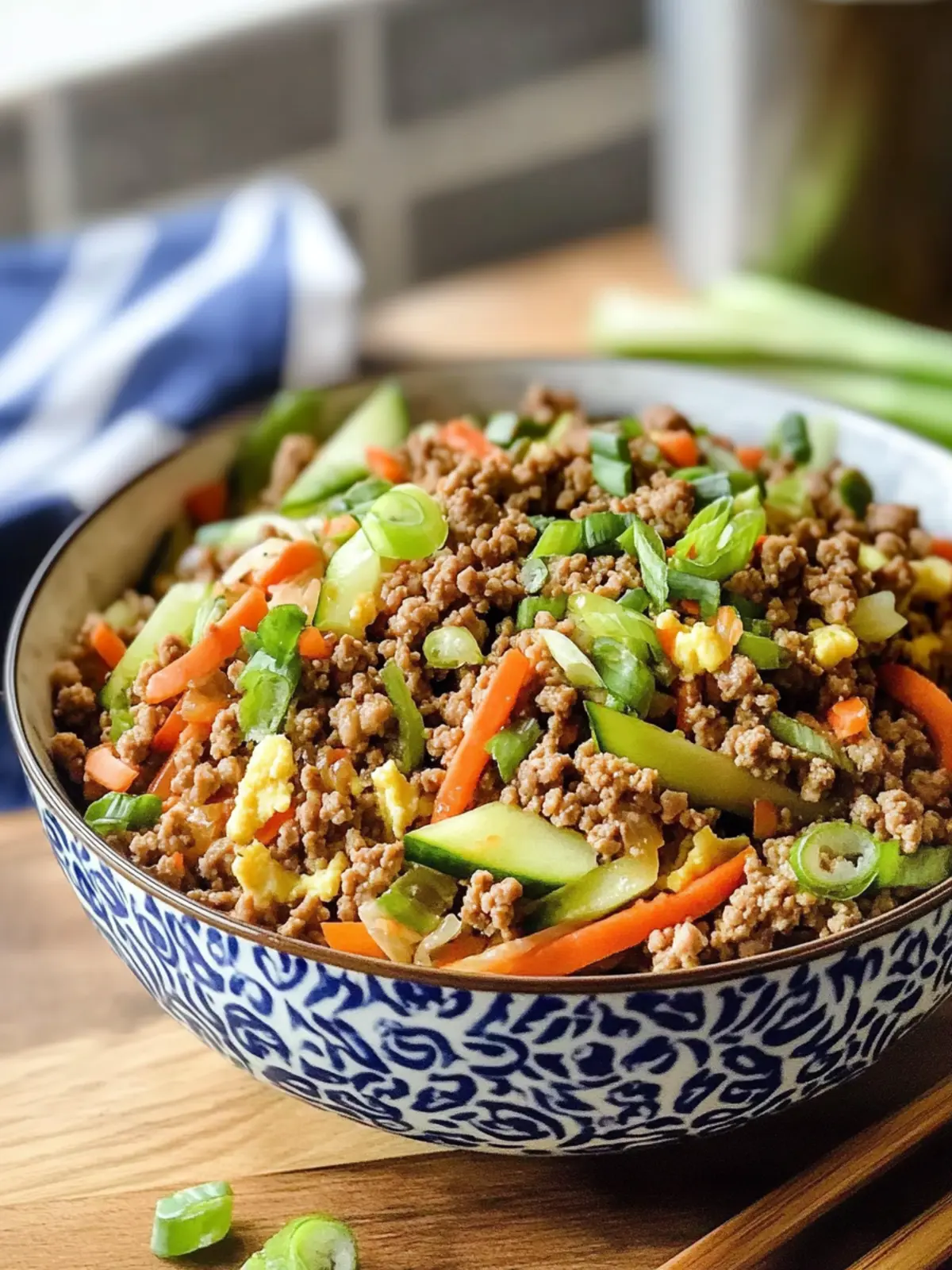 Dairy-Free Ground Turkey Egg Roll in a Bowl
