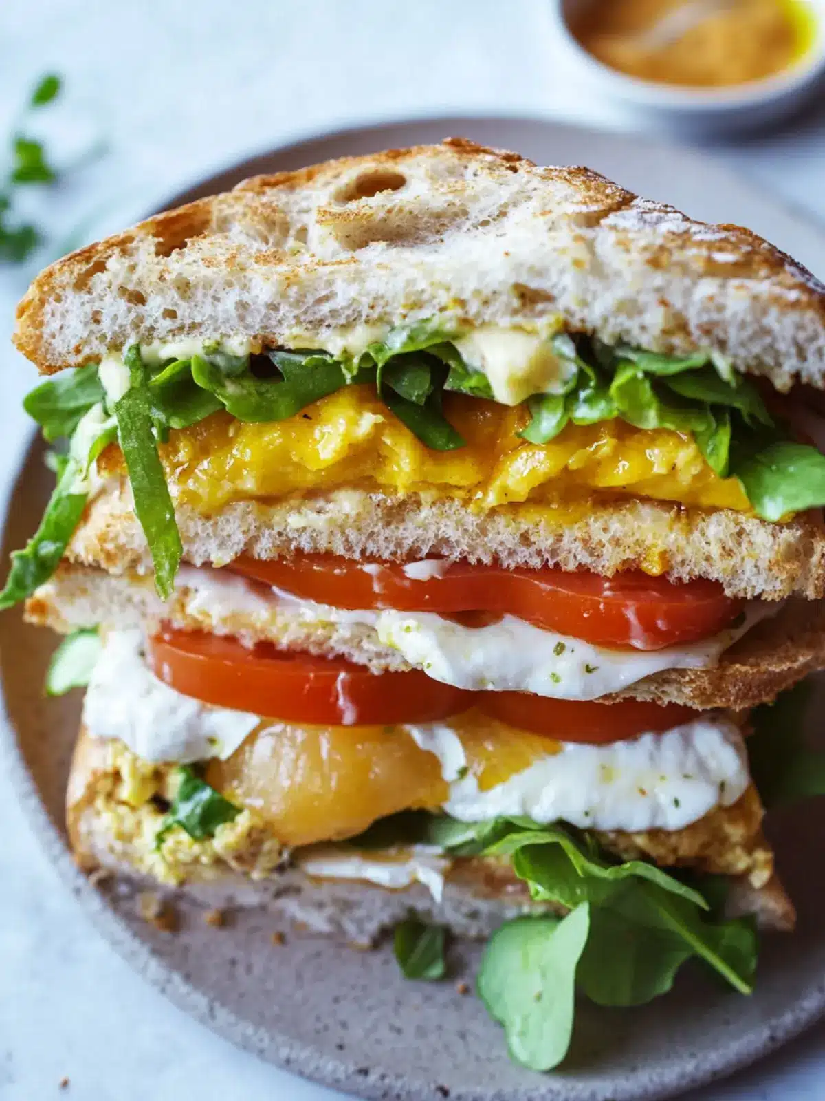 Mediterranean Breakfast Sandwich