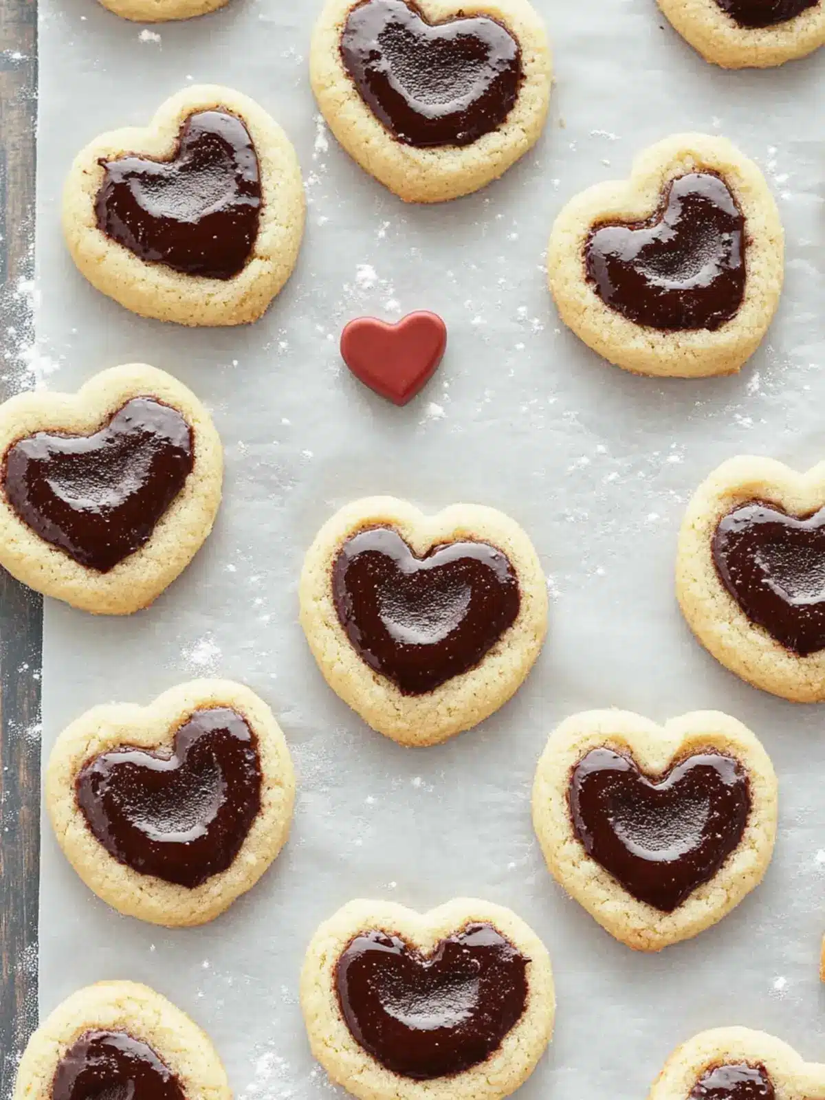 Valentine’s Day Chocolate Thumbprint Cookies