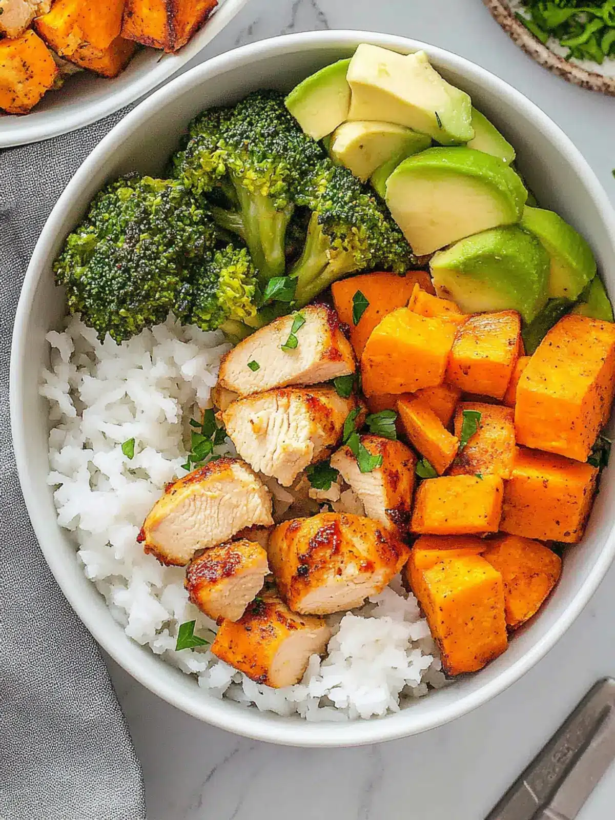 Cajun Chicken & Sweet Potato Bowls
