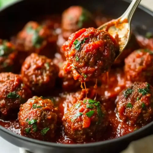 Italian Baked Ground Beef Meatballs
