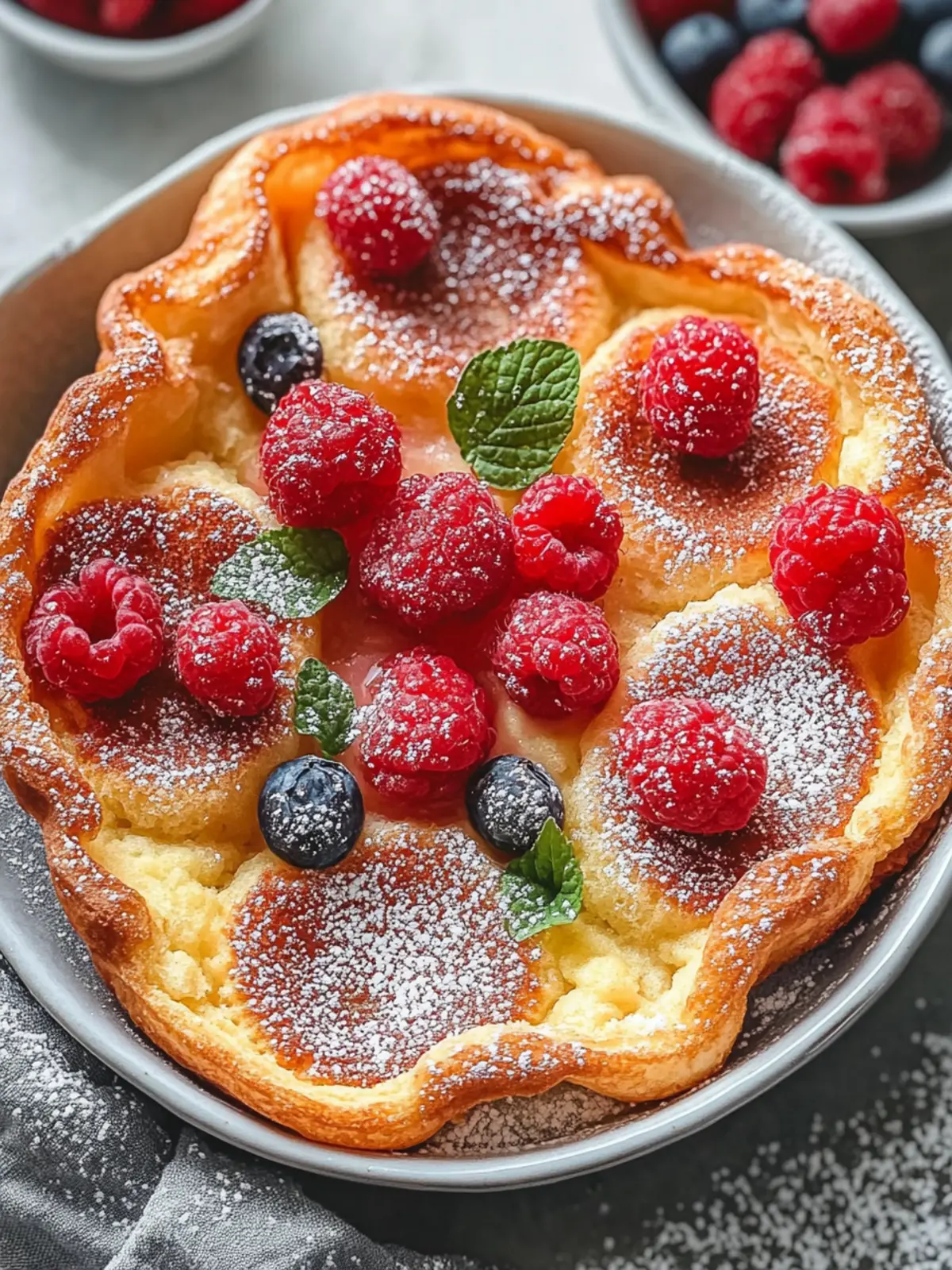 Mini Dutch Baby Pancakes