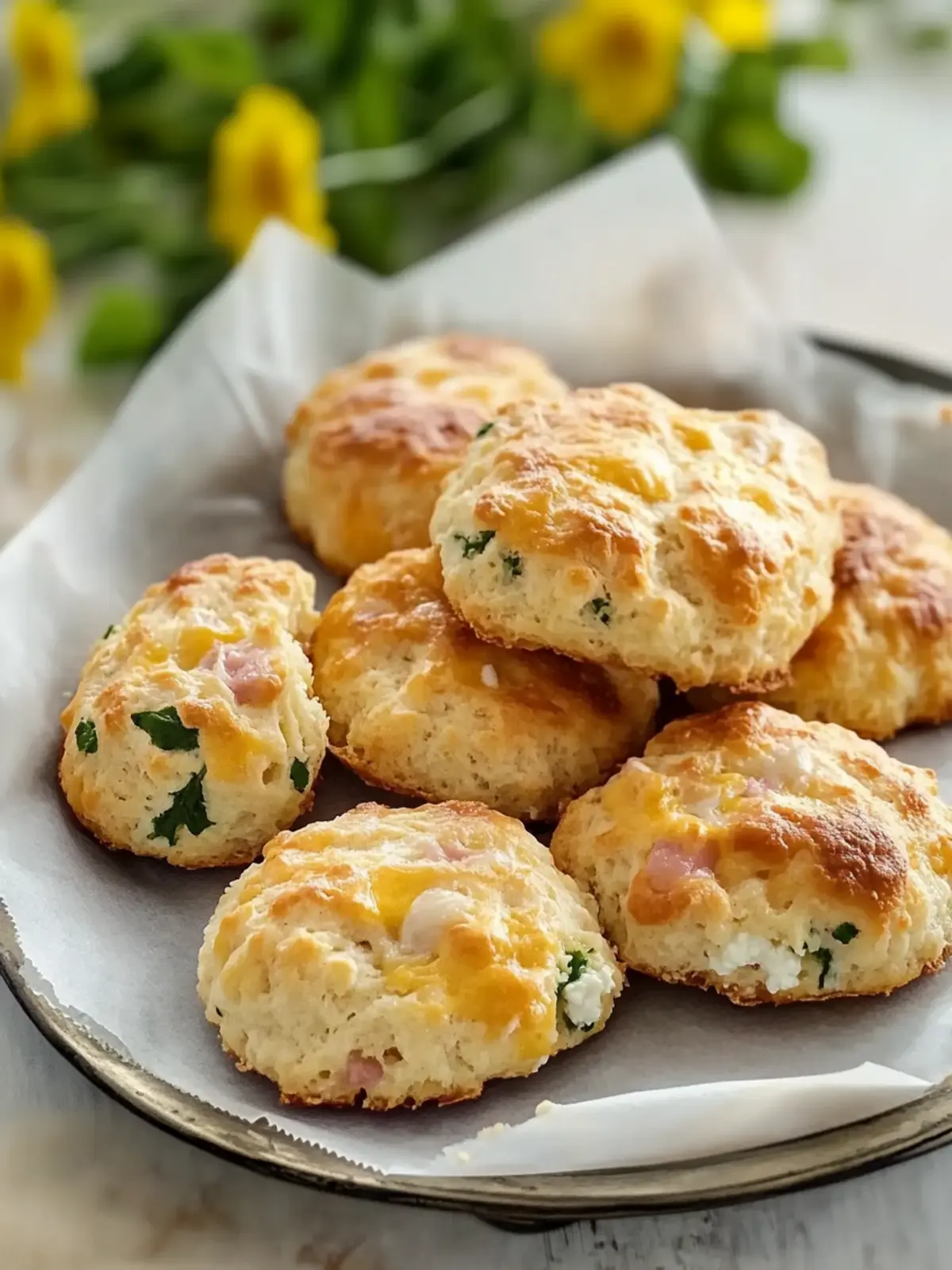 Hearty Cottage Cheese Breakfast Biscuits