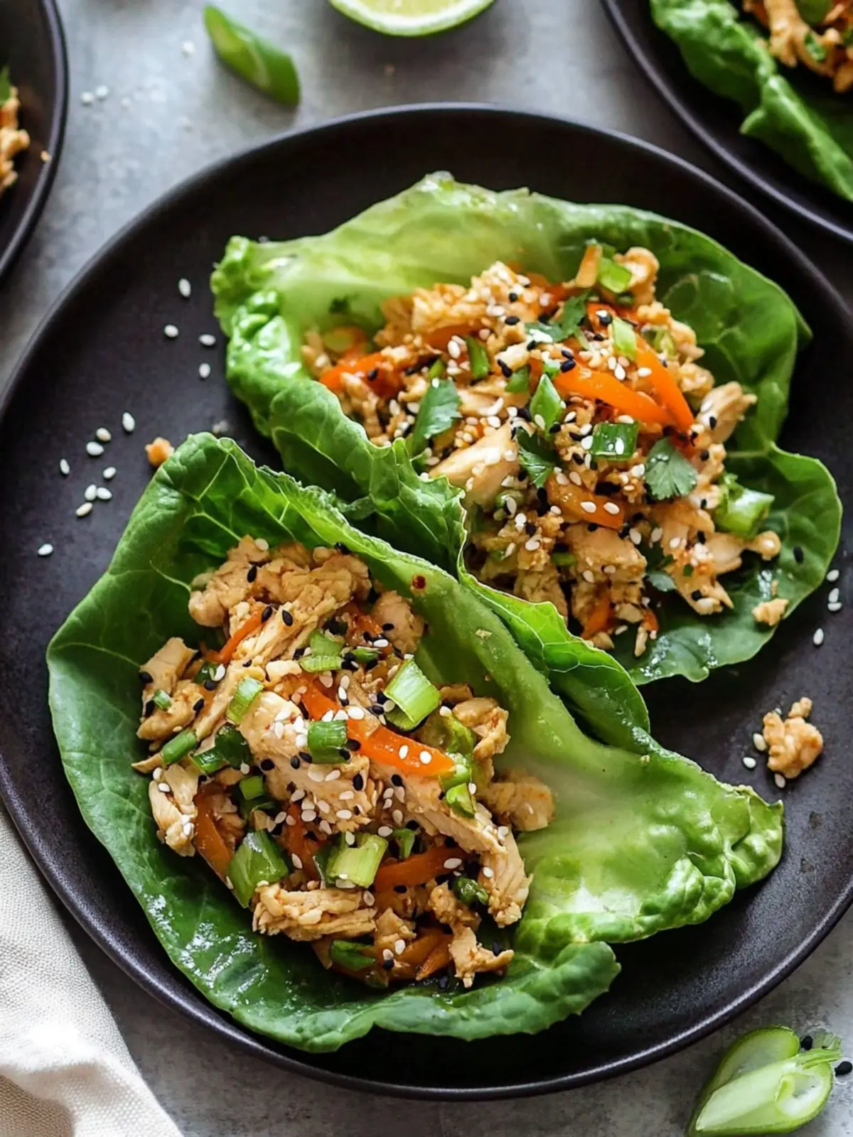 asian chicken lettuce wraps