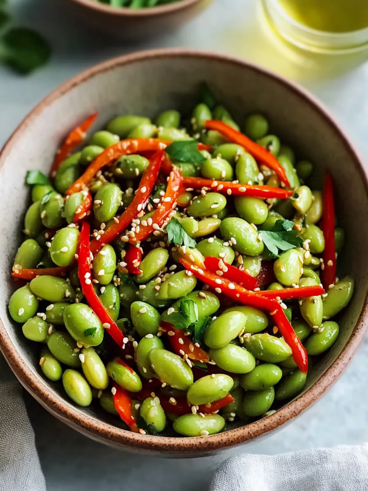 Quick Roasted Edamame Salad