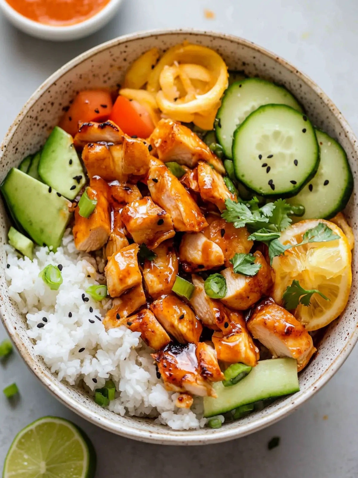 Hot Honey Chicken Bowls