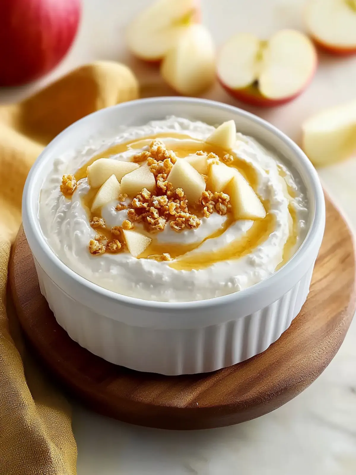 4 Ingredient Cottage Cheese Apple Dip