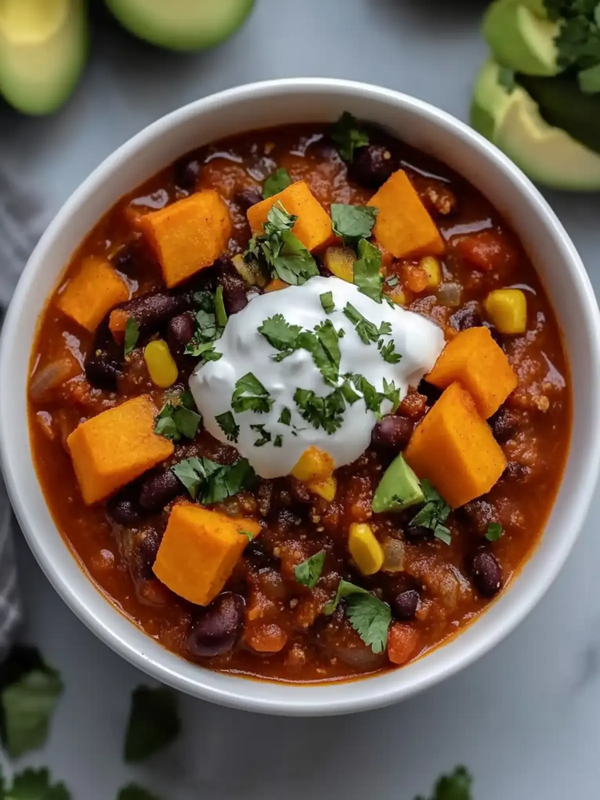 Slow Cooker Sweet Potato Chili