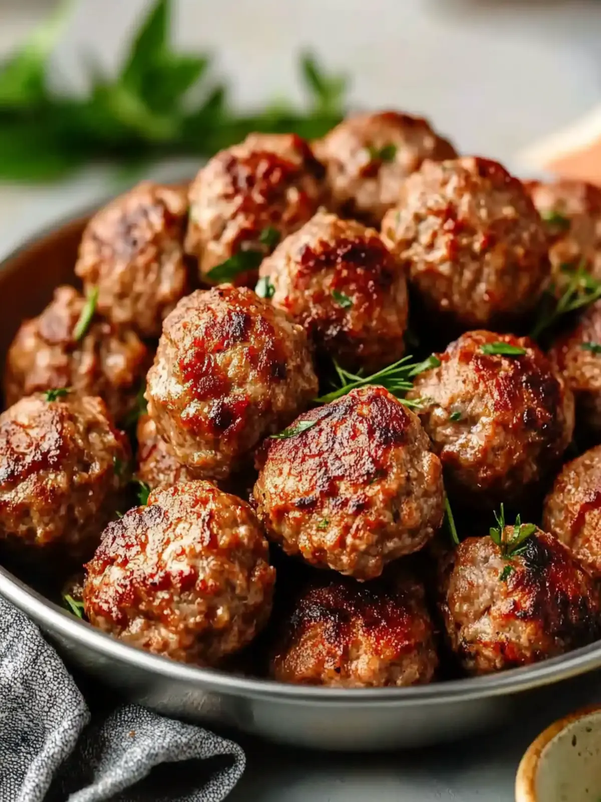 30-Minute Air Fryer Ground Beef Meatballs