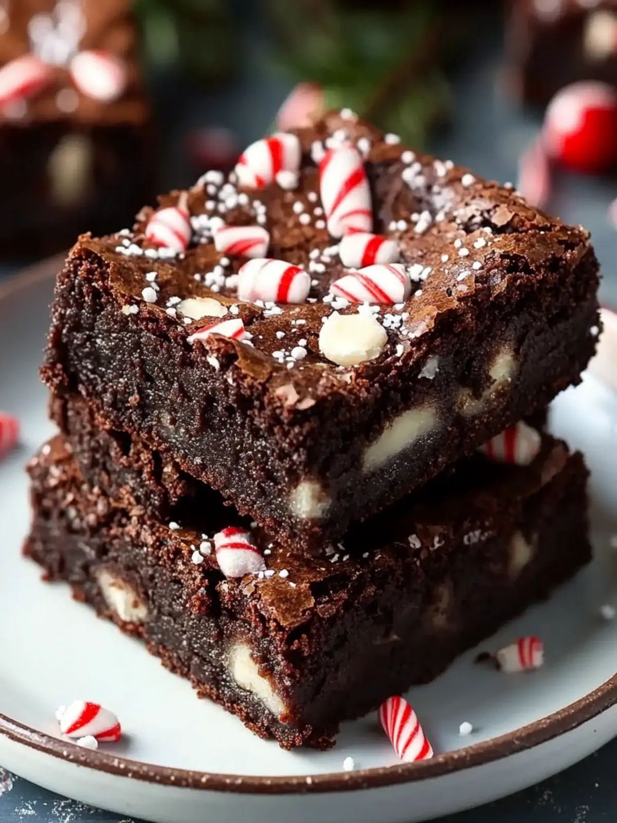 Fudgy Peppermint Brownies