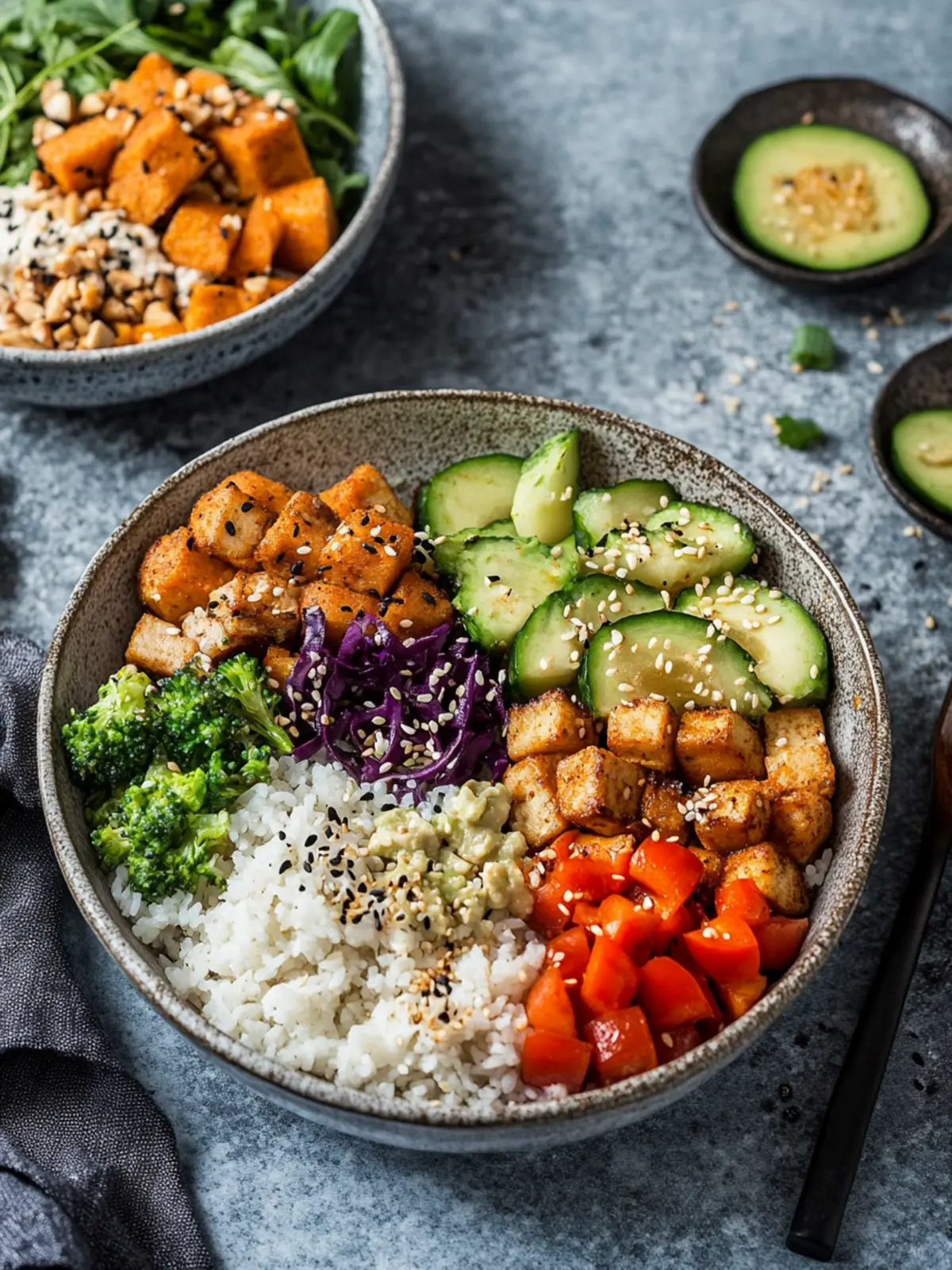 Vegan Low-Carb Buddha Bowls