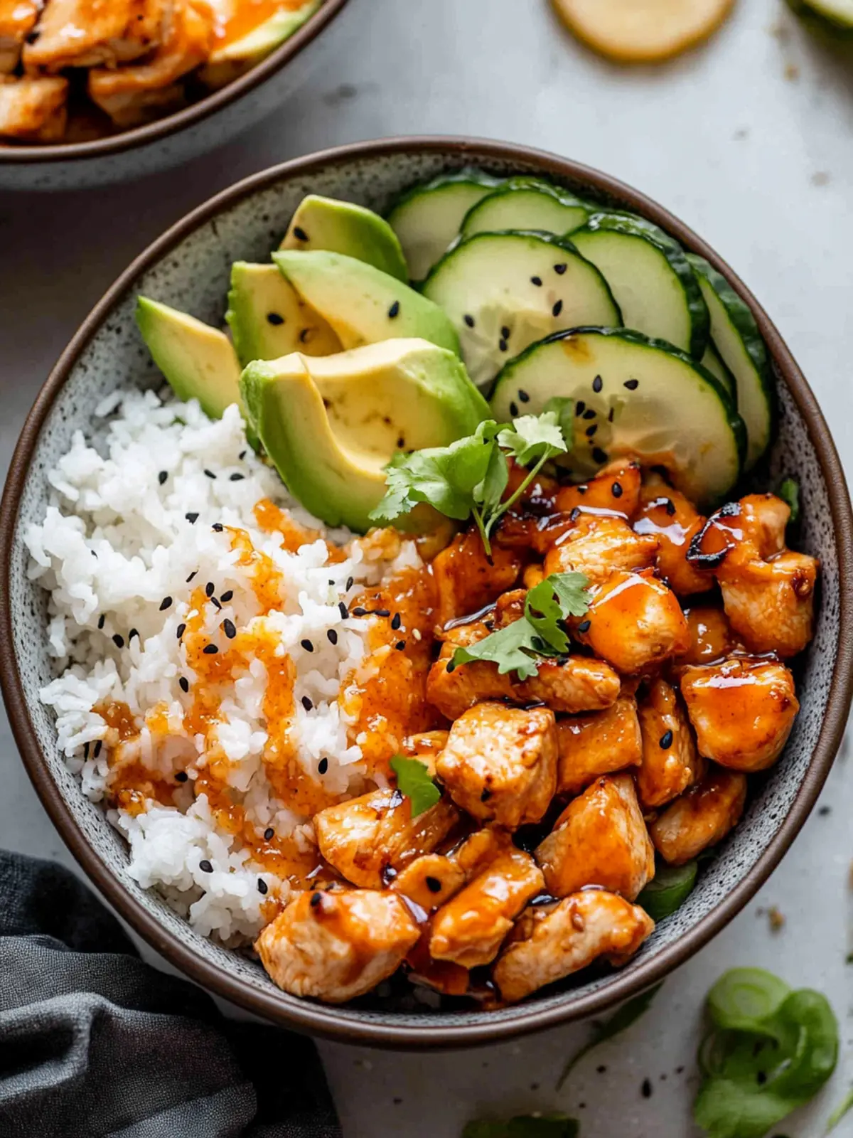 Satisfying Hot Honey Chicken Bowls for Quick Dinner Bliss