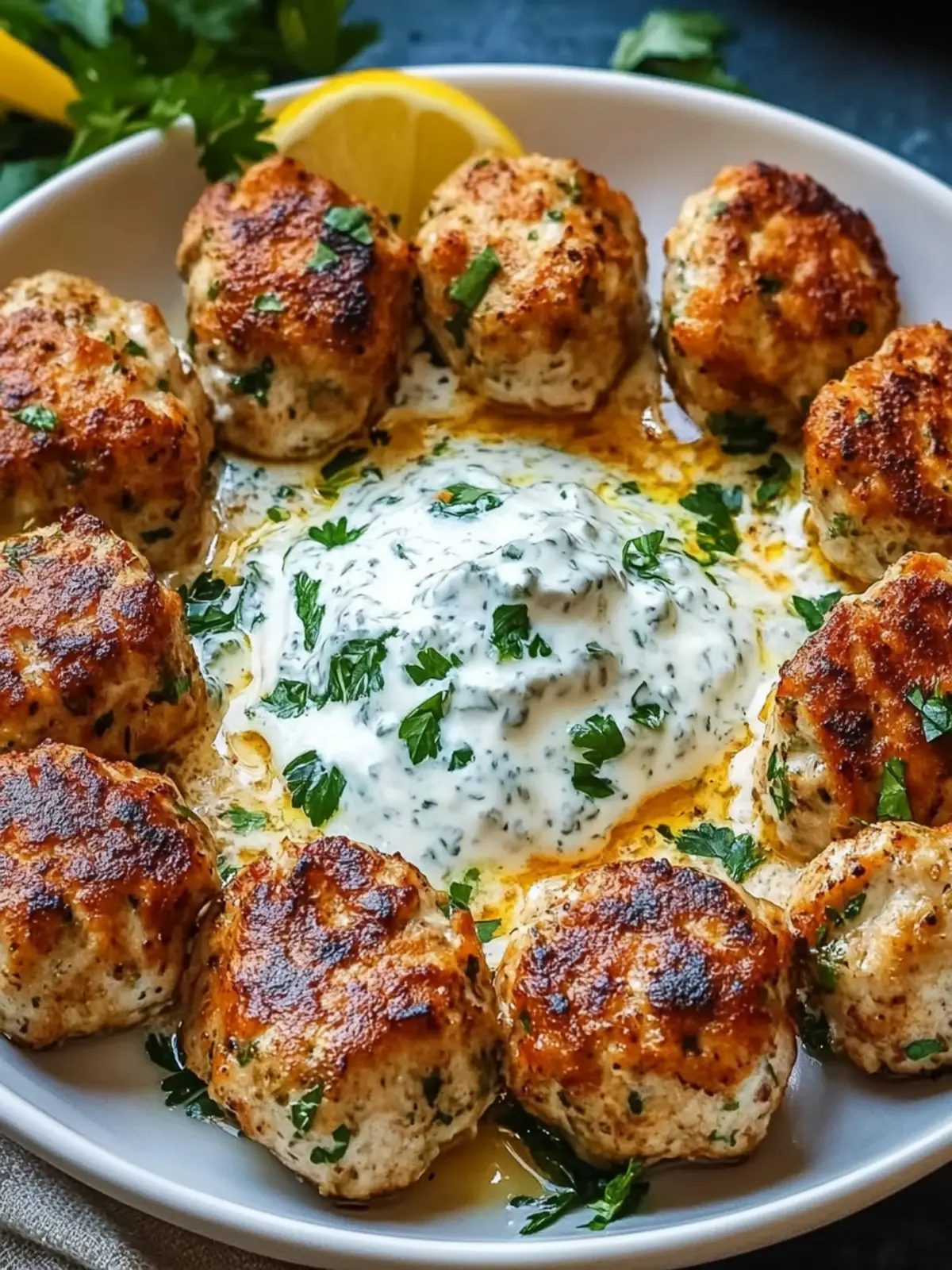 chicken kofta garlic yogurt sauce recipe