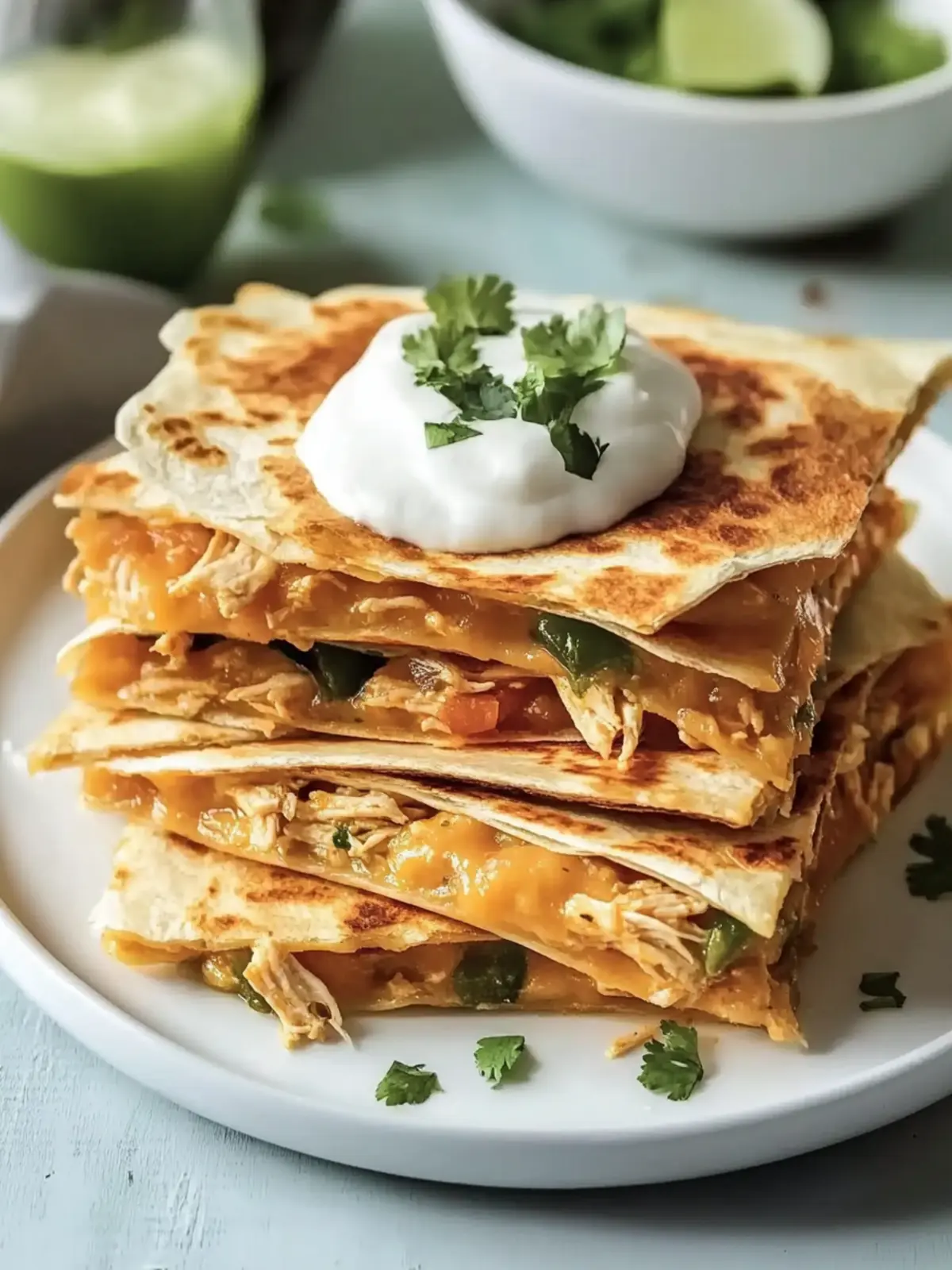 Simple Chicken Quesadillas