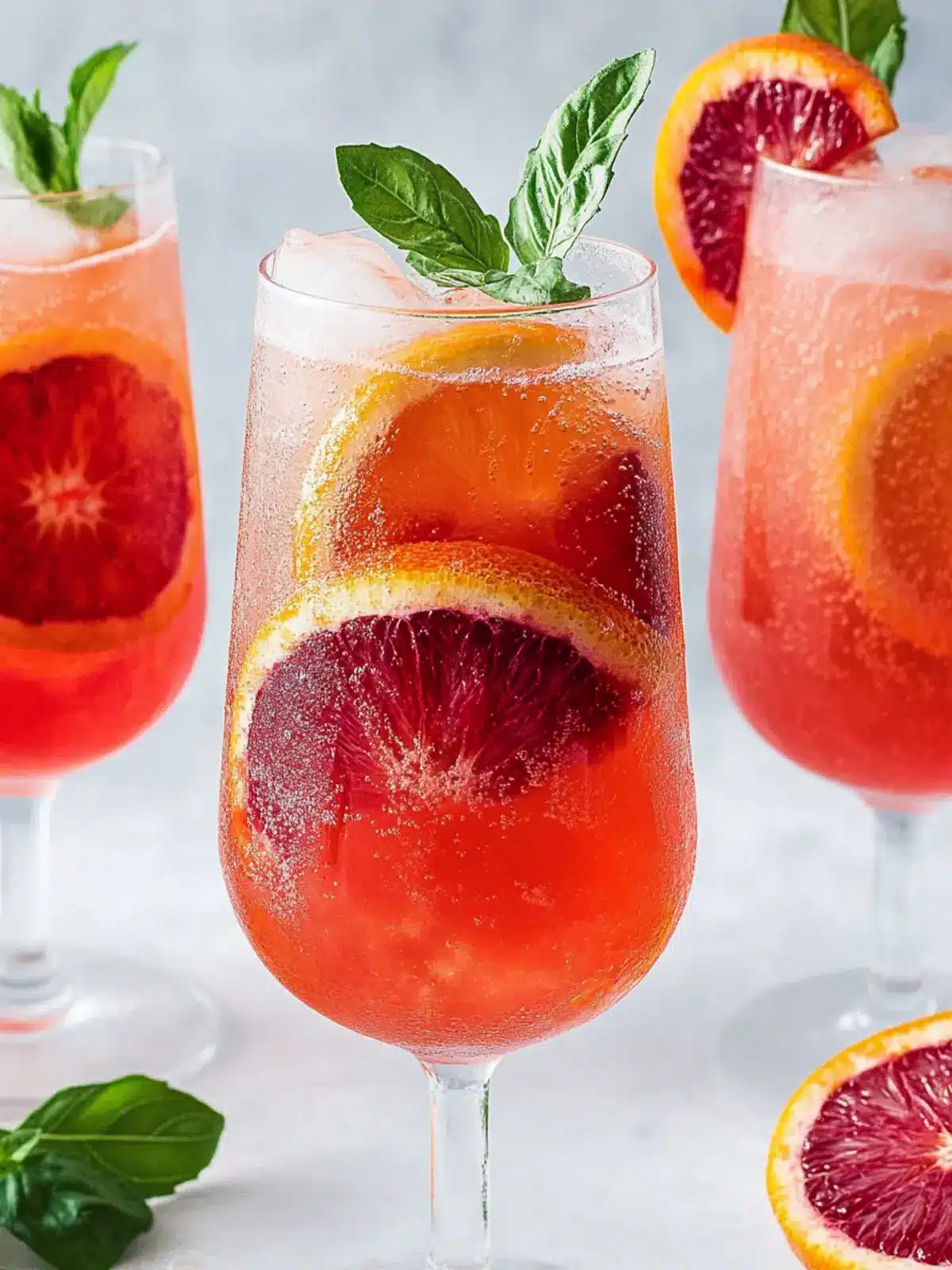 Zesty Blood Orange Mocktail Spritzer for Cozy Celebrations