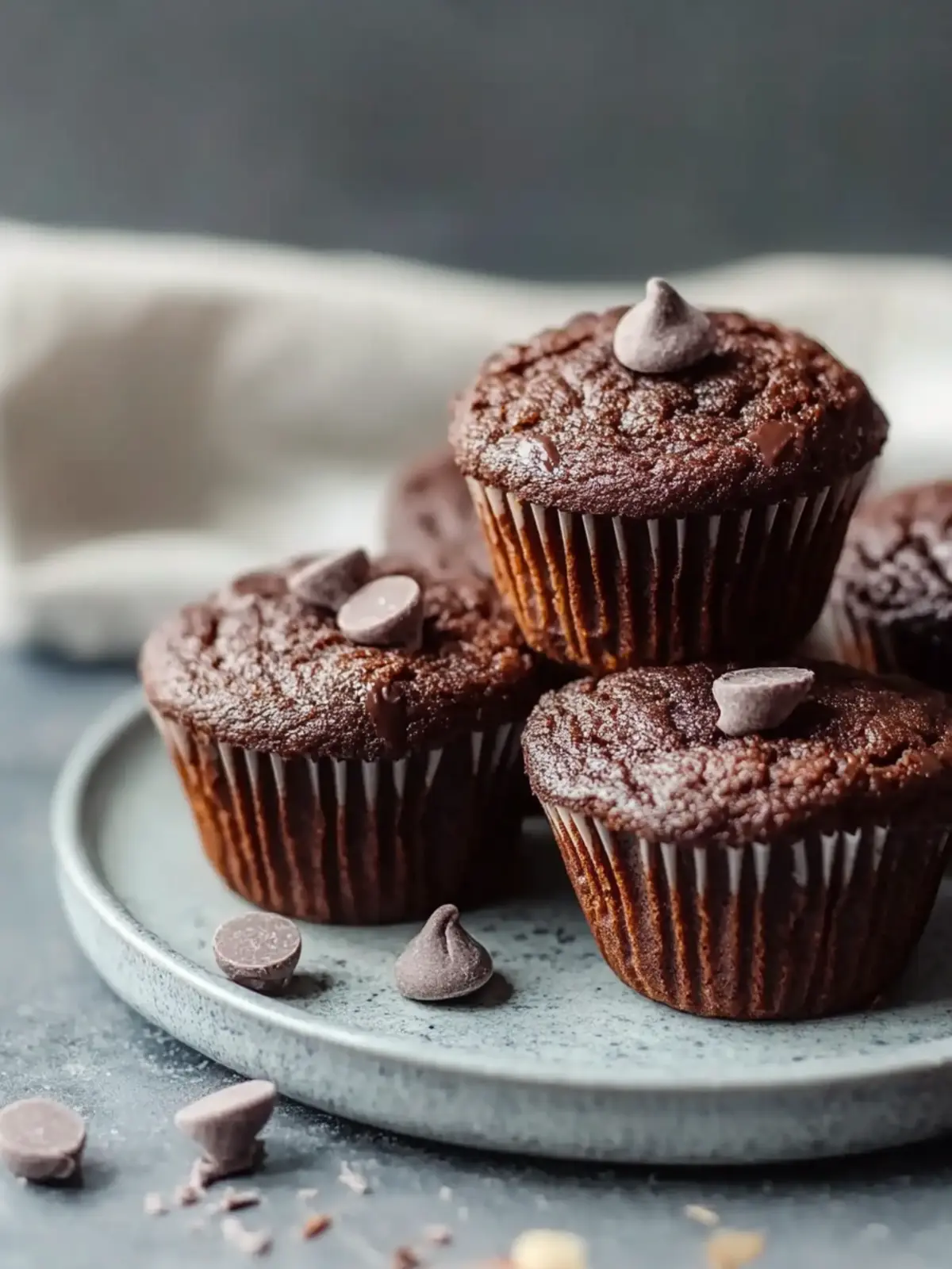 Chocolate Kodiak Cake Protein Muffins