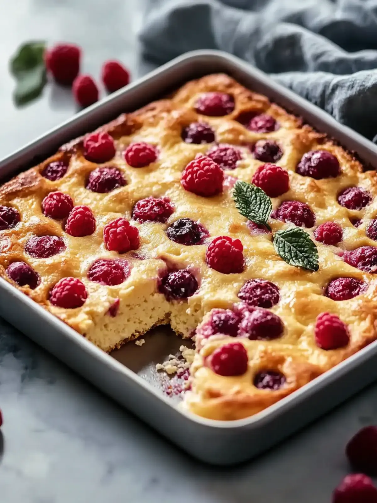 High Protein Cottage Cheese Breakfast Bake