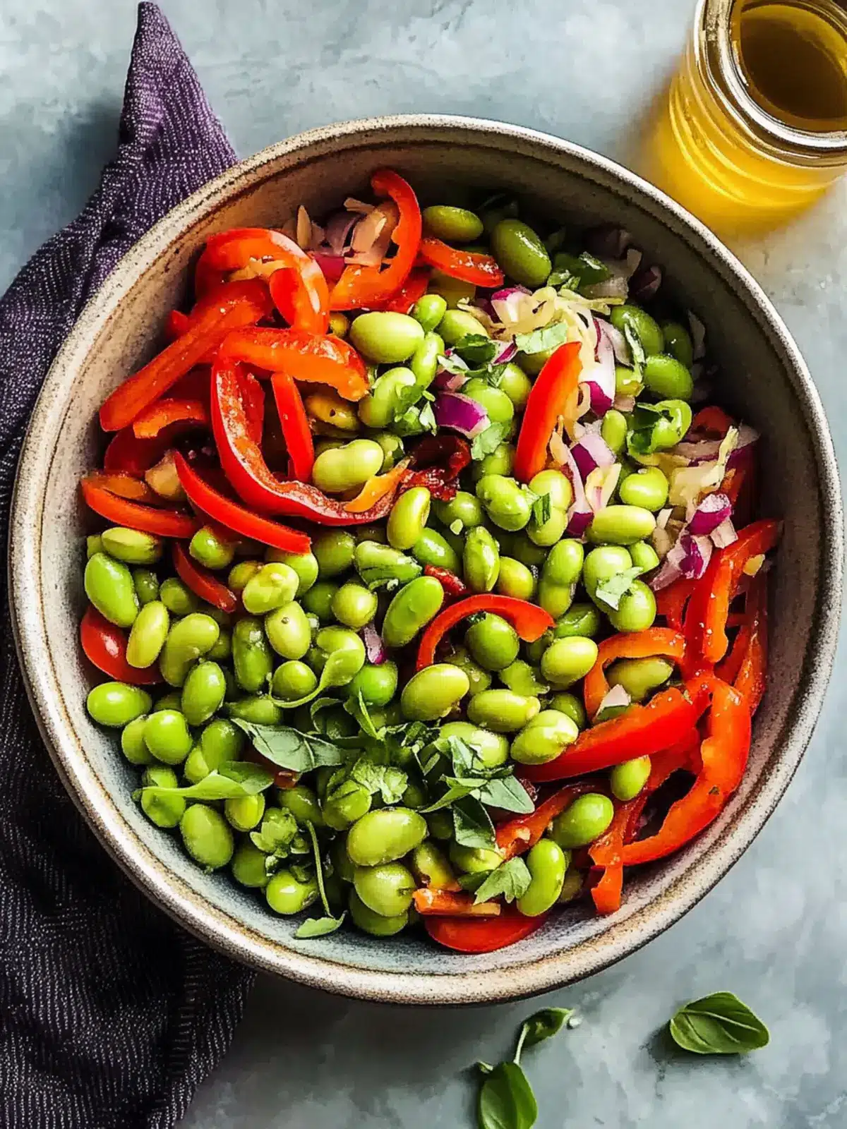 Quick Roasted Edamame Salad