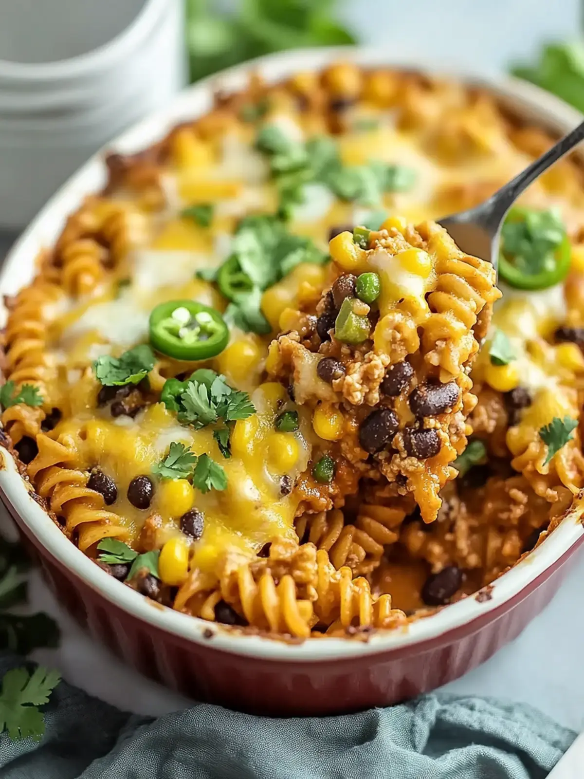 Loaded Taco Pasta Bake