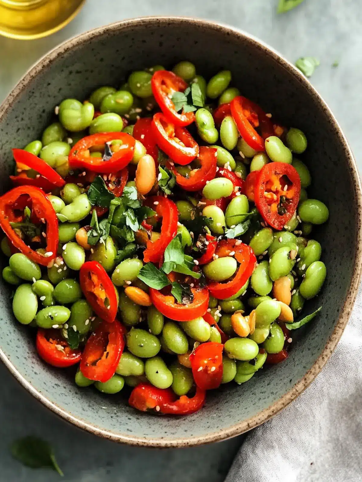 Quick Roasted Edamame Salad